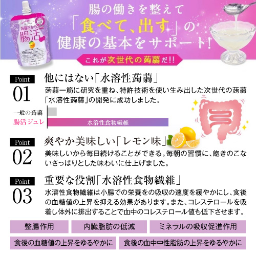 【プレゼント付】腸の働きを整え「食べて、出す」★機能性表示食品≪蒟蒻だから 腸活ジュレ≫30個セット