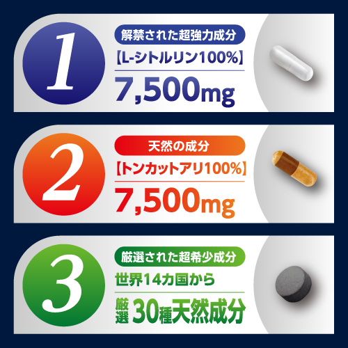 【60％OFF】突き上げる強力パワー！独自のトリプルシナジー処方で男性力を増大・増強≪ヴァイリック≫1箱　30包入り