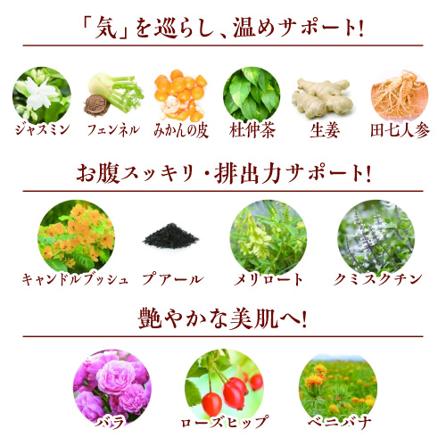 【お試し購入/5%OFF】冷え・むくみ・便秘などめぐりを改善≪薬膳茶 温・美巡茶≫1箱(4g×30包)