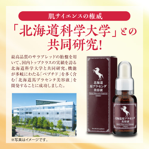 【お試し購入/20%OFF】シワ・シミ・くすみを劇的に改善!最高品質の北海道産馬プラセンタ美容液≪Hプラエッセンス≫1本30ml