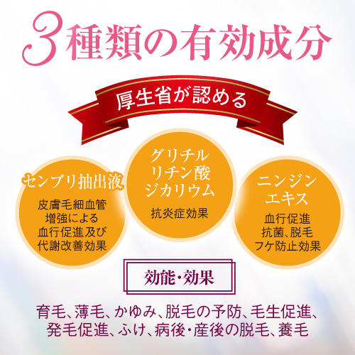 【20％OFF】育毛×発毛×養毛のトリプルアプローチ！厳選67成分配合≪薬用育毛剤”髪に力”≫1本120ml