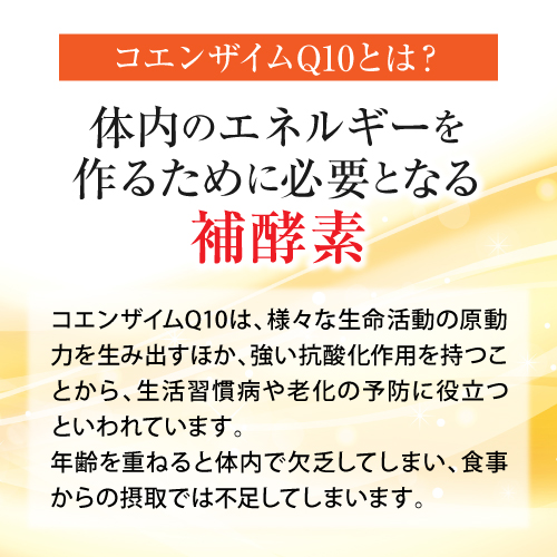 【50％OFF】強い抗酸化作用で生活習慣病や老化を予防≪コエンザイムＱ１０カプセル≫1個